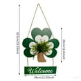 thumbnail image 3 of St. Patrick's Day-shaped Welcome Wooden Sign Decoration In Front Of The Door, 3 of 7