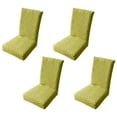 thumbnail image 2 of Juego de funda de silla de 4 piezas, cubierta de silla de comedor lavable extraíble elástico de diamante, 2 of 11