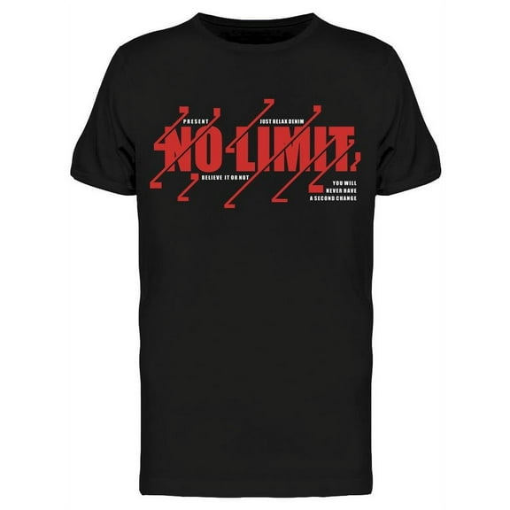 No Limit Design T-Shirt Men -Image by Shutterstock, Male XX-Large