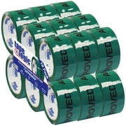 Tape Logic Pre-Printed Carton Sealing Tape, Approved, 2" x 55 Yd., Green/Black, Case Of 18