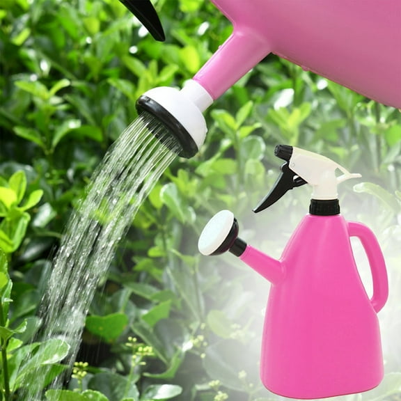 2-in-1 Indoor Watering Can with Spray Head, Small PP Water Pot for Bonsai, Houseplants & Garden