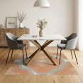 thumbnail image 3 of ODIKA 5'x7' Washable Area Rug Layered Elevation Map Abstract Lines Flowing Topographic Wavy Refined Structured for Guest Room, Lounge, Apartment, Non-Slip Low Profile, Stain Resistant, 3 of 7