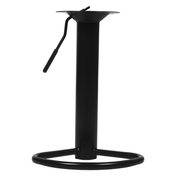 TABLZONE Black Bar Stool Replacement Base with Adjustable Height Control and Built-in Footrest for Seating