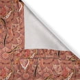thumbnail image 5 of Ambesonne Peach Grommet Curtain, Floral Vibrant Drawing, 50" x 96", Peach Orange Black, 5 of 6