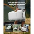 thumbnail image 3 of VEVOR Portable Air Conditioner, 4250 BTU 3-Speed Air Conditioning Unit with 24H Timer, Remote-Control Air Portable AC Adjustable Temperature 16-32℃, for Outdoor Tent Camping, RVs or Home Use, White, 3 of 9