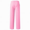 thumbnail image 4 of TAmten Boy Pants Size 10-12 Boys Baggy Sweatpants Open Bottom Straight Wide Leg Athletic Joggers Casual Drawstring Elastic Waist Sweat Pants with Pockets(Pink,7-8 Years), 4 of 5