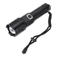 thumbnail image 1 of Super Lampe de Poche Lumineuse, en Alliage d'Aluminium 3 Modes Fonction de Banque d'Alimentation Lampe de Poche Rechargeable Extérieure avec Écran LCD pour le Camping, 1 of 7