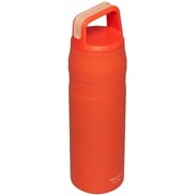 Stanley Iceflow Cap Carry Water Bottle Wide Mouth Twist Lid - Tigerlily