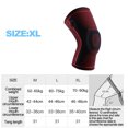 thumbnail image 2 of 1pcs Rouge Sport d'Extérieur Été silicone Pressurisé Ressort Respirant Genouillères, 2 of 5