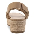 thumbnail image 2 of Sun + Stone Womens Jamie Platform Open Toe Heel Sandals  Tan 9 Medium (B,M), 2 of 4