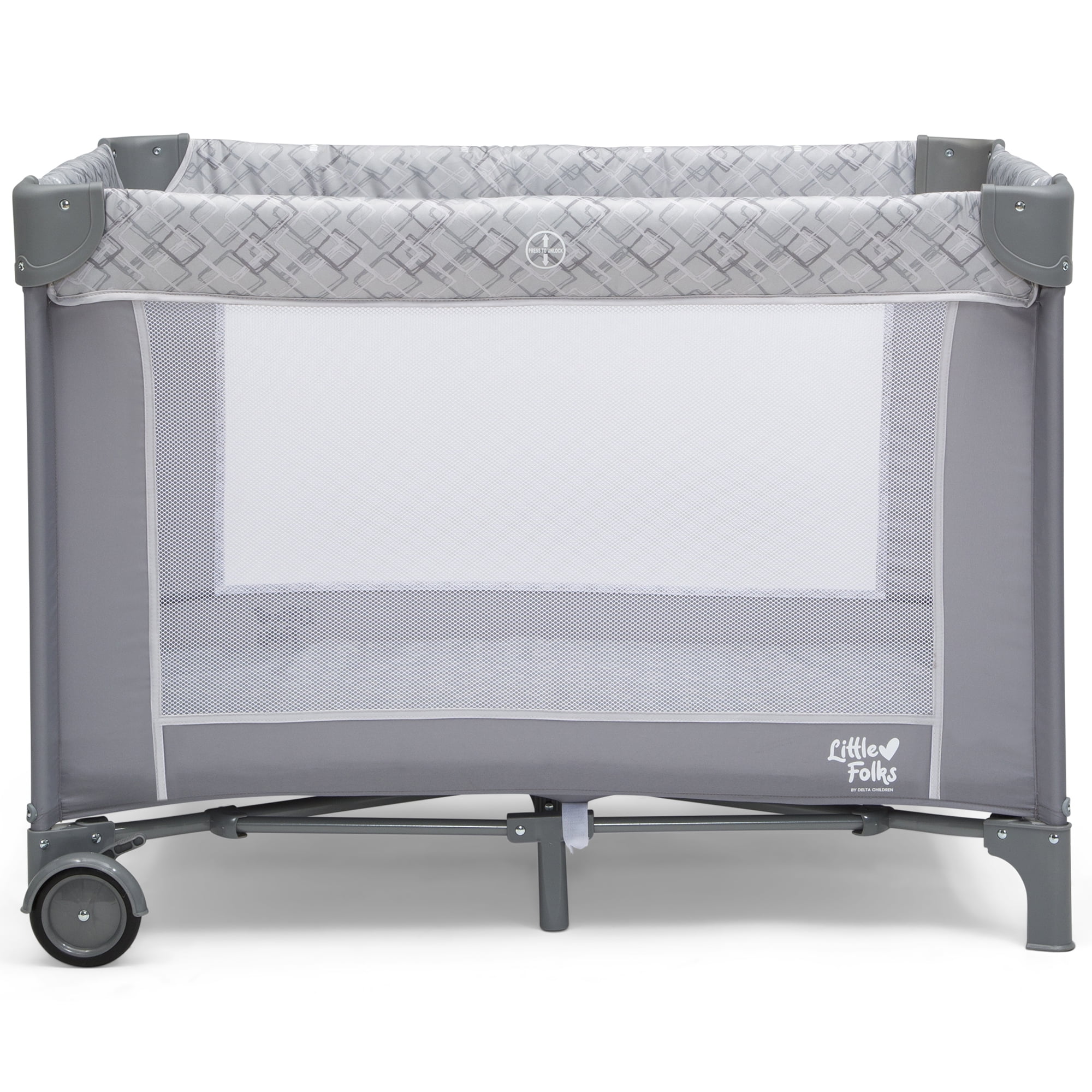Little Folks by Delta Children LX Play Yard with Removable Bassinet and Changing Table by Delta Children, Square Unisex - Walmart.com