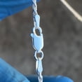 thumbnail image 3 of Real Solid 925 Sterling Silver Italy Rope Chain Twisted Necklace 1.8MM 18" Inch, 3 of 21
