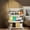 19#White, variant on Foldable Storage Shelf 3 Tier Transparent Panels 360°Swivel Wheels for Snacks Kitchenware Toys Multi Purpose Organization Collapsible Space Saving Plastic Durable Home Living Room Nursery Mobile Cart