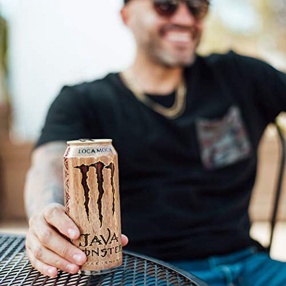 Monster Energy Java Loca Moca, Coffee + Energy Drink, 15 Ounce (Pack of 12)