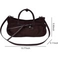 thumbnail image 7 of SPEKSEE Women’s Vintage Faux Suede Shoulder Bag, Slouchy Hobo Crossbody Bag for Work Travel, Retro Brown Purse for Fall, 7 of 7