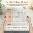 thumbnail image 6 of Lifewit Plastic Lid Organizer, Adjustable Food Storage Container Lid Divider w/ 8 Inserts & 21 Compartments, Plastic Lid Holder for Cabinet, Pantry, Extra Large 13-24", 6 of 11