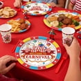 thumbnail image 5 of 302 PCS Circus Theme Party Decorations, All-in-One Carnival Theme Party Decorations Set with 25pcs Plates, Napkins, Tablecloths, Banner, Balloon Arch Circus Party Decorations for Girl & Boy, 5 of 8