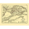 thumbnail image 2 of Palfrey 24x19 Gold Ornate Wood Framed with Double Matting Museum Art Print Titled - Spanish Fort Mobile Bay Alabama - Palfrey 1866, 2 of 4
