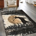thumbnail image 2 of Deer Area Rugs 4x6 ft Elk Silhouette Forest Vintage Washable Rug Non Slip Indoor Carpet Absorbent Floor Mat for Living Room Bedroom Dining Room, 2 of 9