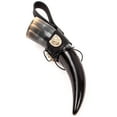 thumbnail image 6 of Mythrojan Viking Drinking Horn Mug with Black Leather Holder - Capacity 250 ML - THE LION ALWAYS PAYS ITS DEBTS Theme Authentic Beer Wine Cup for Men & Women, 6 of 6
