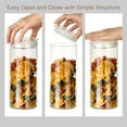 thumbnail image 3 of ZENS Glass Canister Jars with Glass Lid,Airtight Kitchen Canisters Set of 2,37 oz-3.94*6.69 IN, 3 of 4