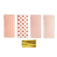 thumbnail image 1 of 100 Pcs Bolsas de Celofán para Dulces, 10.8" x 4.9" Bolsas de Celofán Transparentes Planas de Plástico con Cierres de Torcido, Naranja, 1 of 5