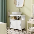 thumbnail image 2 of Gymax Under Sink Vanity Cabinet w/ U-shaped Cut-out Design 2 Sliding Door w/ Handle, 2 of 10