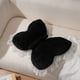 thumbnail image 5 of Almohada de mariposa para soporte lumbar | Cojín decorativo de terciopelo con ribete de encaje para sofá, cama y sala de estar | 42 x 42 cm, decoración del hogar, 5 of 6