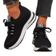 thumbnail image 6 of Willtoo Women's Mesh Knit Wedge Sneakers Lightweight Breathable Round Toe Non-Slip Standing All Day Tennis Walking Orthopedic Shoes for Work Commuting Leisure Daily, 6 of 6