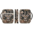thumbnail image 2 of Xoenoiee Deer Camo Pattern Bible Cover Case Carrying Book Case Church Bag Quilted Cotton Bible Protective with Handle and Zipper Pocket, Gift for Men, Women, Father, Mother, 2 of 6