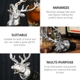 thumbnail image 3 of KAKOWELY animals wine pourer 1Pc Creative Wine Bottle Pourer Deer Head Design Wine Pourer for Home Party5.31"X3.15"X3.15", 3 of 5