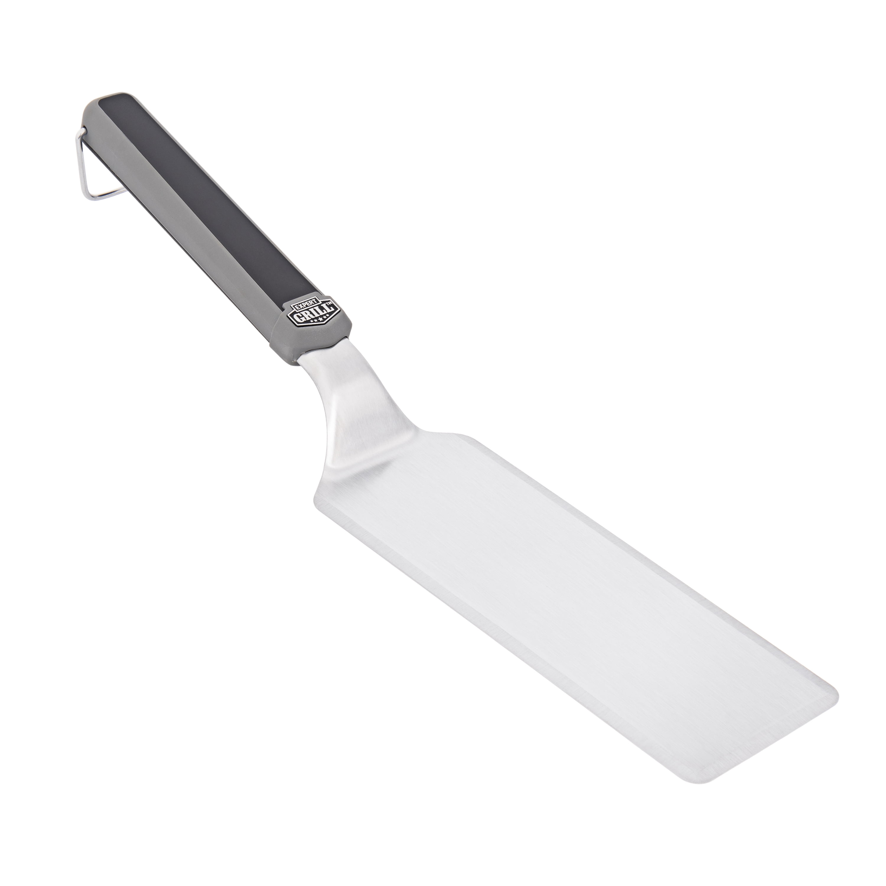 (4 pack) Expert Grill Stainless Steel Griddle Spatula, Black & Gray