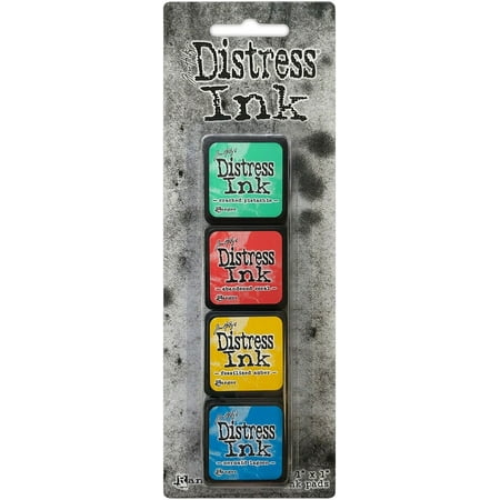 UPC: 0789541046738 | Tim Holtz Distress Mini Ink Pads 4/Pkg-Kit 13