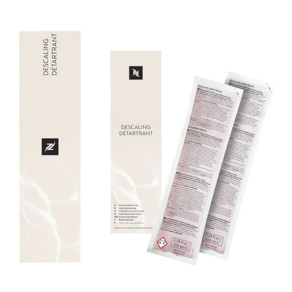 Nespresso Descaling Solution for Nespresso Coffee Machines with Mineral Build-Up Removal and Quick Descaling (2-Pack)