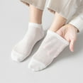 thumbnail image 5 of Sookeceks 6 Pairs Thin Ankle Socks for Men Mesh Breathable Cotton Socks Anti Slip Low Cut Soft Casual Socks Size 7-11, 5 of 8