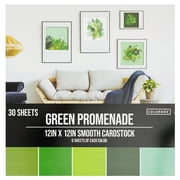 COLORBK Colorbok Multicolor Promenade Smooth Cardstock Paper Pad, 12"x12", 121 lb./180 GSM, 30 Sheets