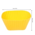 thumbnail image 2 of 12 Pcs Moules à Cupcakes Réutilisables en Silicone pour Muffins (Couleurs Assorties), 2 of 6