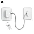 thumbnail image 4 of Fridge Lock, Fridge Locks Safety Locks for Refrigerator & Freezer Easy to Install, Key-Operated, Silicone Wire Protection, 4 of 9