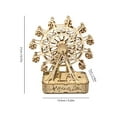 thumbnail image 3 of Christmas Wooden Ferris Wheel Music Box DIY Puzzle Nostalgic Carnival Ride, Creative Gift for Adults & Teens, 3 of 8