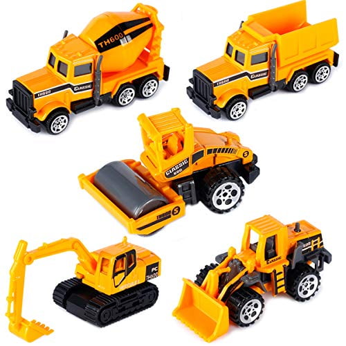 Construction Trucks for 3 Year Old Boys Mini Engineering Models Play