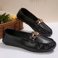 thumbnail image 4 of Dweltoz Penny Loafers for Women Business Casual Comfortable Walking Shoes Lightweight Slip on Classic Dressy Shoes,Black 36, 4 of 9