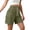 Army Green, variant on Horkkom Hiking Shorts Women Elastic Waist Drawstring Cargo Shorts Work Athletic Travel Shorts with Pockets XL