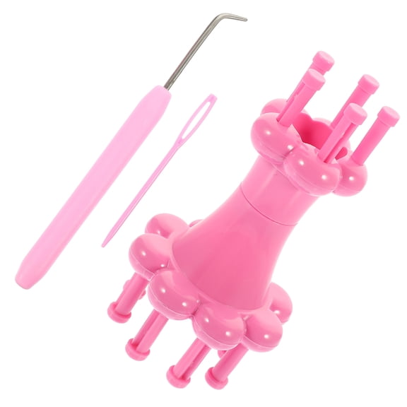 Raindrops 2 Sets of Wool Crafts Knitter Plastic Knitting Machine Practical Knitting Spool Loom for Home