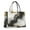 Black Marble Gold, variant on Large Capacity Tote Bag,Black Marble Gold Wave Pattern Handbag Fashion Luxury Tote Bag,15.7"x13"x 5.1" Inches,Laptop Compatible