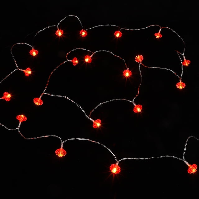 SEWACC 1Pcs Décoration de Lanterne du Nouvel An avec Plastiques Souples Rouges Éclairage Décoratif pour Organisateurs d'Événements de Jardin