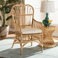 thumbnail image 6 of Baxton Studio Aya Modern and Contemporary Natural Finished Rattan Armchair, 6 of 6