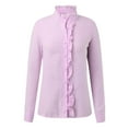 thumbnail image 6 of Kogui Womens Shirts Super Soft Free Button Down Shirts for Women Solid Short/Long Sleeve Striped Formal Work Dress Blouses Tops (Pink,L), 6 of 7