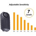 thumbnail image 4 of Wireless Motorcycle/Bicycle Alarm, Burglar Security Alarm with Remote Control, IP55 Waterproof, 113DB Super Loud (Black), 4 of 5