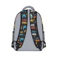 thumbnail image 3 of Game Controller Black Pattern Backpack for School, Cute School Bag with Adjustable Shoulder Straps and Padded Back, 15.3"x11"x6.7", 3 of 5