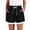 BKL40-Black, variant on Linen Shorts For Women Lace Trim Elastic High Waisted Drawstring Shorts Summer Casual Loose Boho Vacation Beach Lounge Shorts Pink M